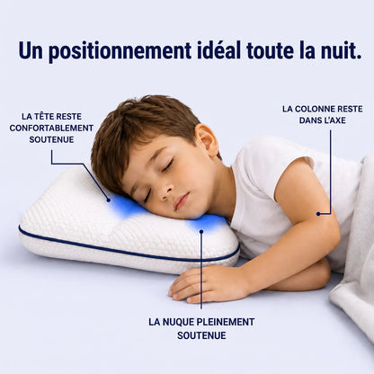 Un positionnement ideal toute la nuit, tete nuque colonne