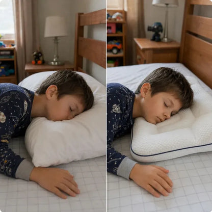 Comparaison oreiller plat et coussin ergonomique