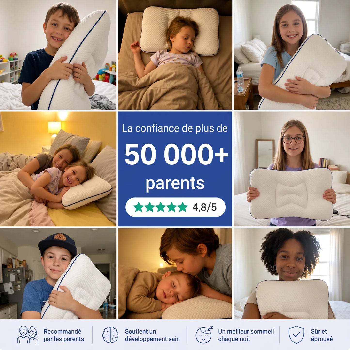 La confiance de plus de 50 000 parents, note 4,8 sur 5