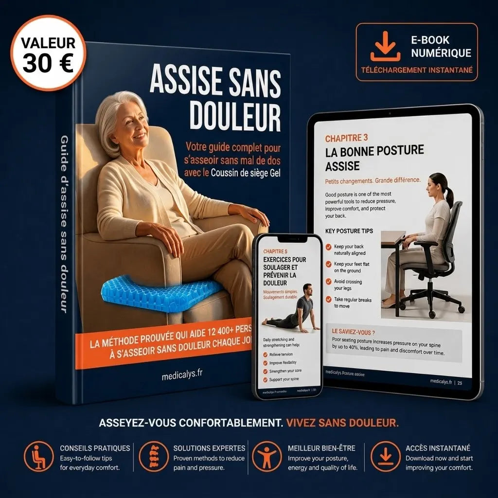 S'asseoir sans douleur : Guide complet GRATUIT