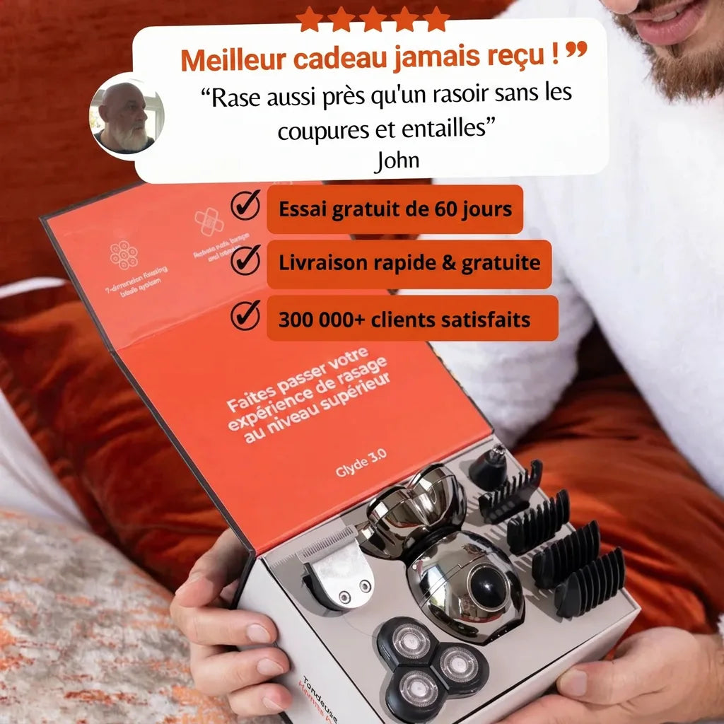 Glyde 3.0 - Rasage intégral, zéro coupure