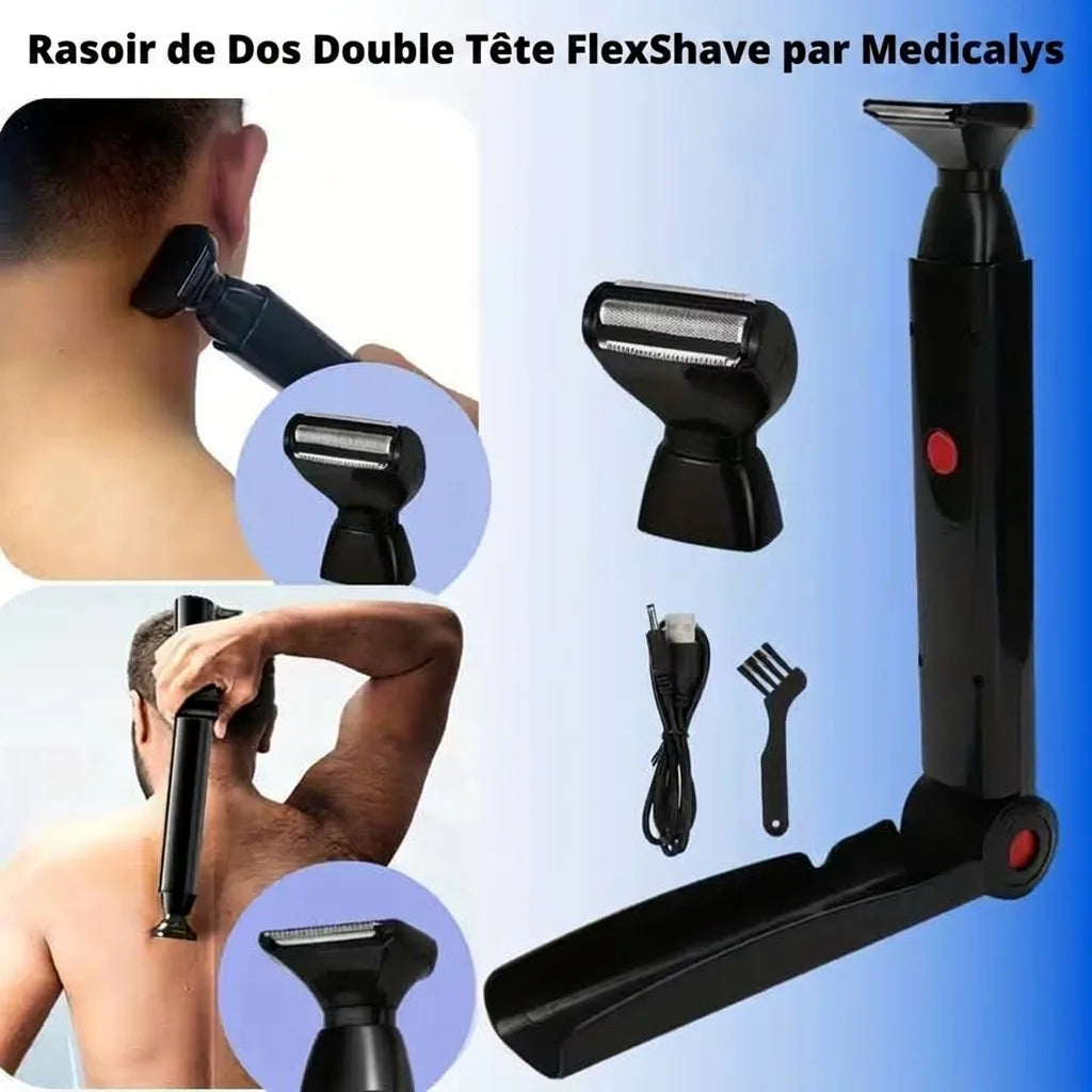 FlexShave - Rasoir Dos & Corps pour Homme | 100% Autonome